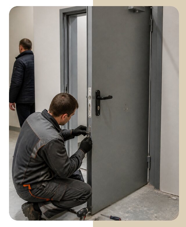 Ремонт противопожарной двери в Клинцах по цене 6757 р. | ДвериЛегко-Клы